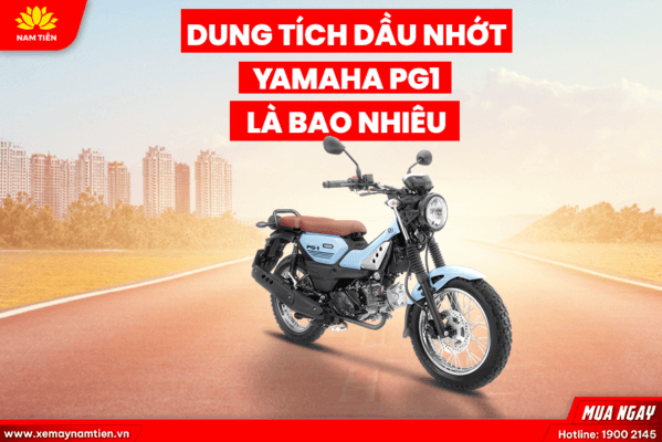 Dung tích dầu nhớt xe Yamaha PG-1