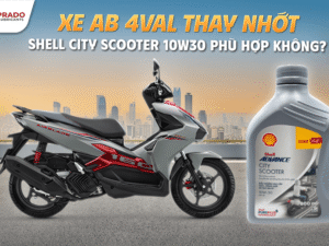 Xe AB 4val Thay Nhớt Shell City Scooter 10W30 Phù Hợp Không?